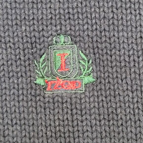 IZOD Collared Sweater Large 21x27 Beige Blue - Picture 9 of 12